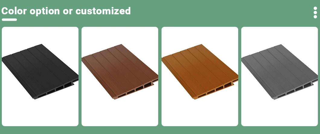 Free Sample Outdoor Leak Proof Stacked Tile Wood Plastic Composite WPC Wall Cladding Board